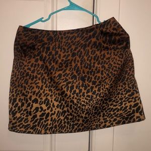 Fall skirt leopard print Pockets Medium